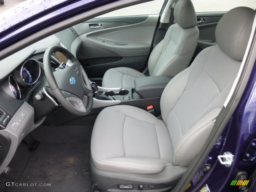 Gray Interior 2013 Hyundai Sonata SE Photo #74889206