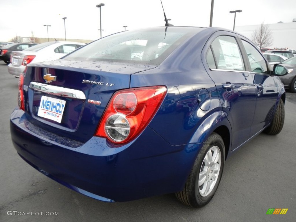 2013 Sonic LT Sedan - Blue Topaz Metallic / Dark Pewter/Dark Titanium photo #3