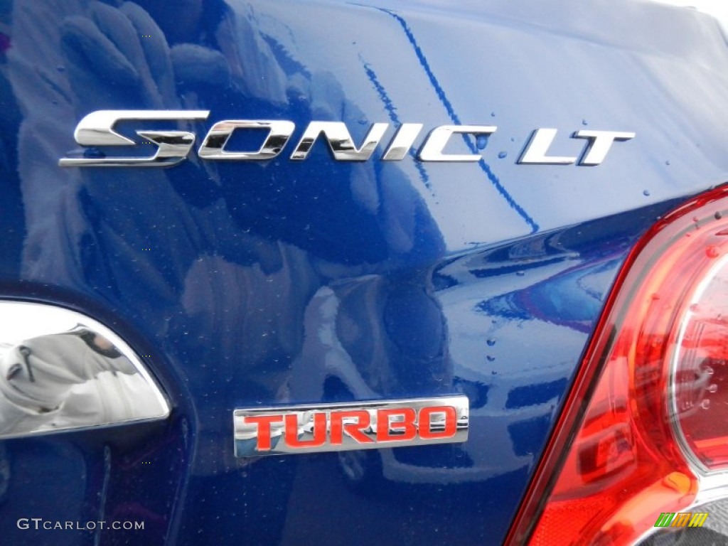 2013 Sonic LT Sedan - Blue Topaz Metallic / Dark Pewter/Dark Titanium photo #5