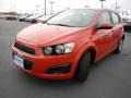 2013 Inferno Orange Metallic Chevrolet Sonic LS Hatch  photo #7