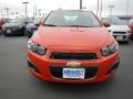 2013 Inferno Orange Metallic Chevrolet Sonic LS Hatch  photo #8