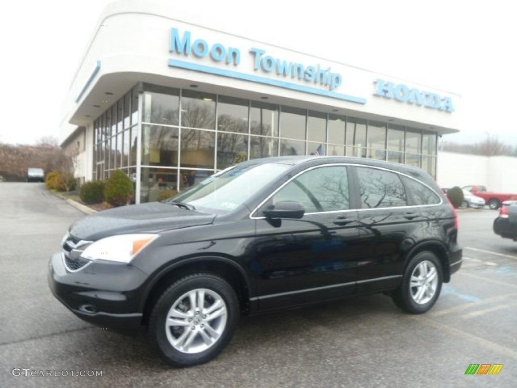 2010 CR-V EX AWD - Crystal Black Pearl / Black photo #1