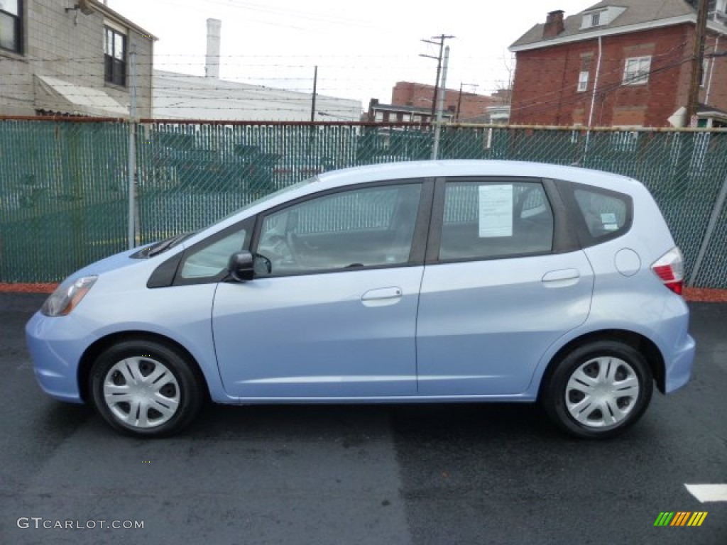Tidewater Blue Metallic 2009 Honda Fit Standard Fit Model Exterior Photo #74891421