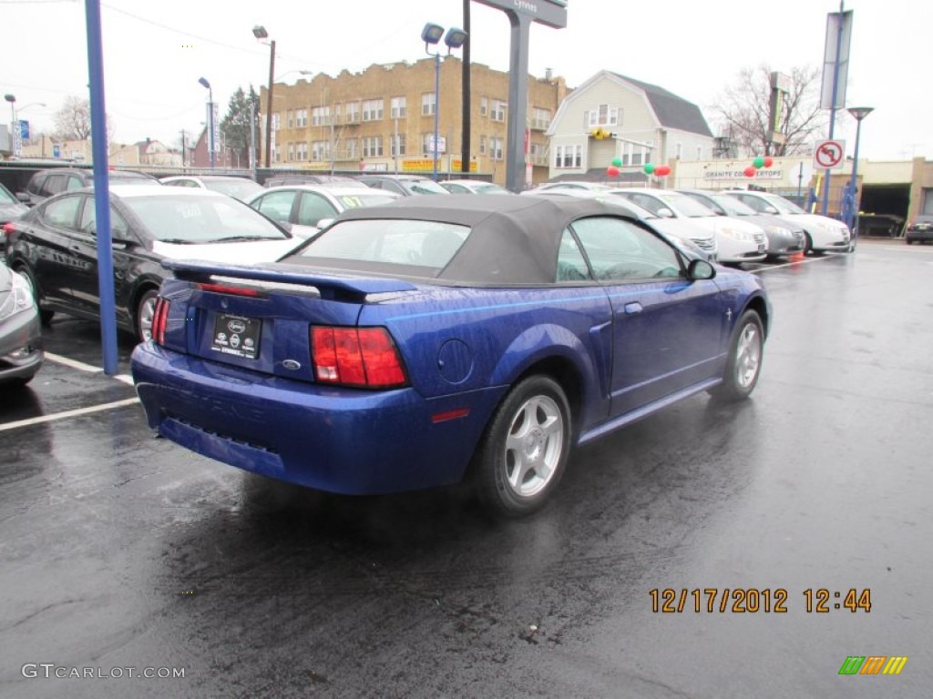 2003 Mustang V6 Convertible - True Blue Metallic / Dark Charcoal photo #3