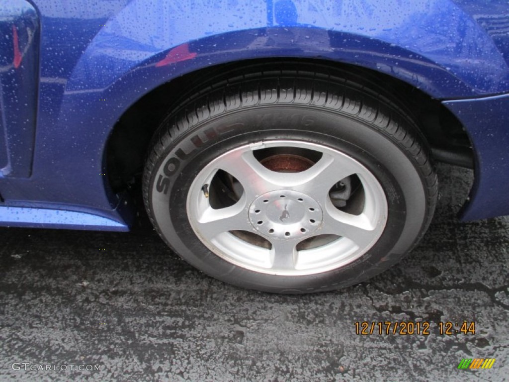 2003 Mustang V6 Convertible - True Blue Metallic / Dark Charcoal photo #6