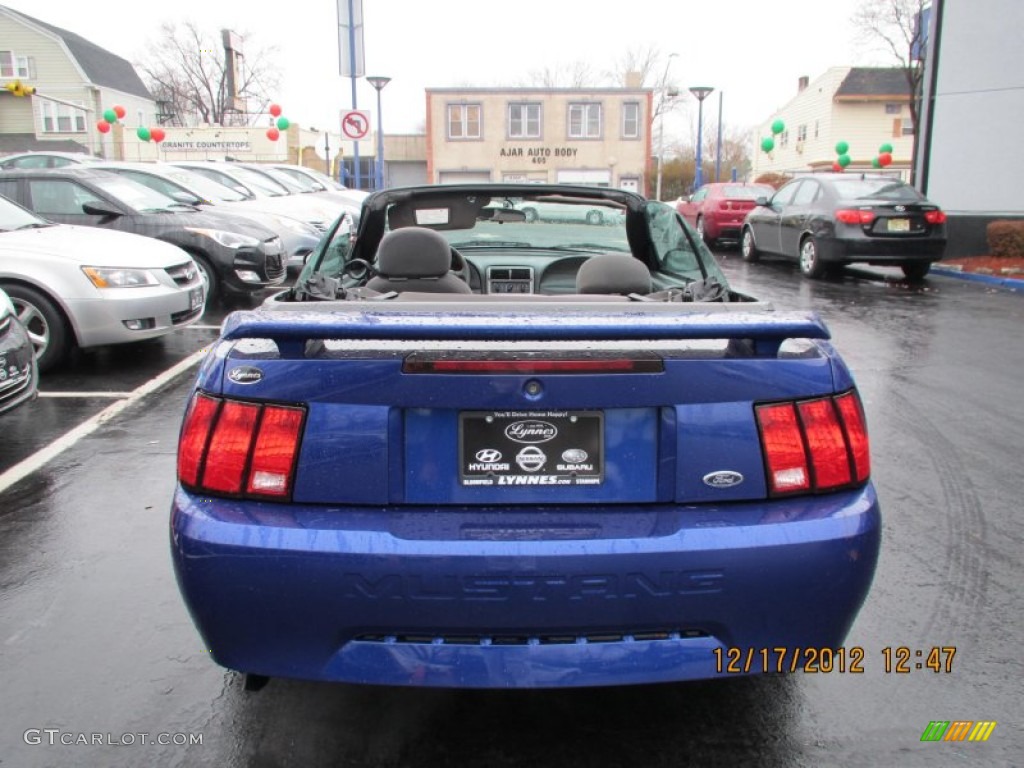 2003 Mustang V6 Convertible - True Blue Metallic / Dark Charcoal photo #17