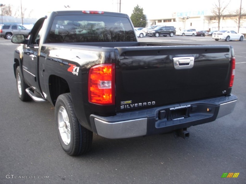 2007 Silverado 1500 LT Regular Cab 4x4 - Black / Ebony Black photo #6