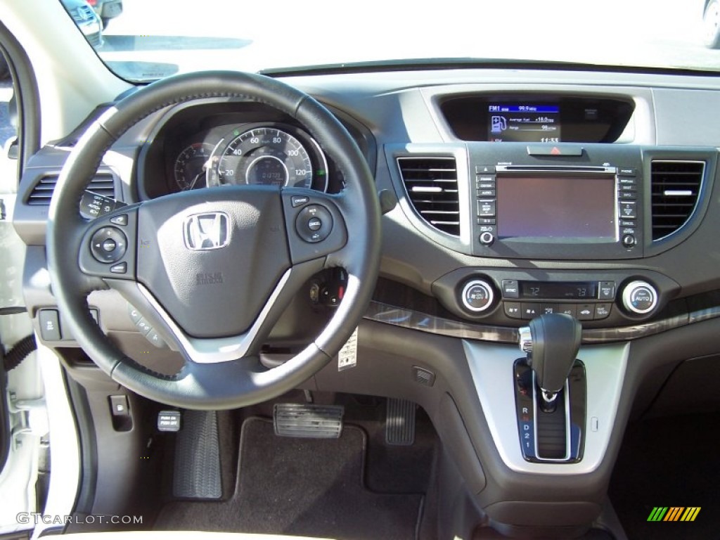 2012 CR-V EX-L 4WD - Taffeta White / Beige photo #19