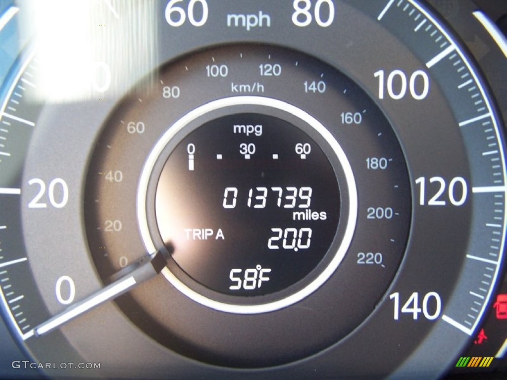 2012 CR-V EX-L 4WD - Taffeta White / Beige photo #26