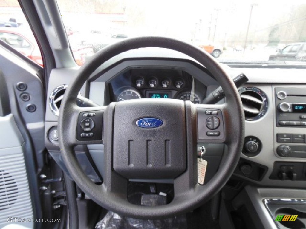 2013 Ford F250 Super Duty XLT Crew Cab 4x4 Steel Steering Wheel Photo #74896146