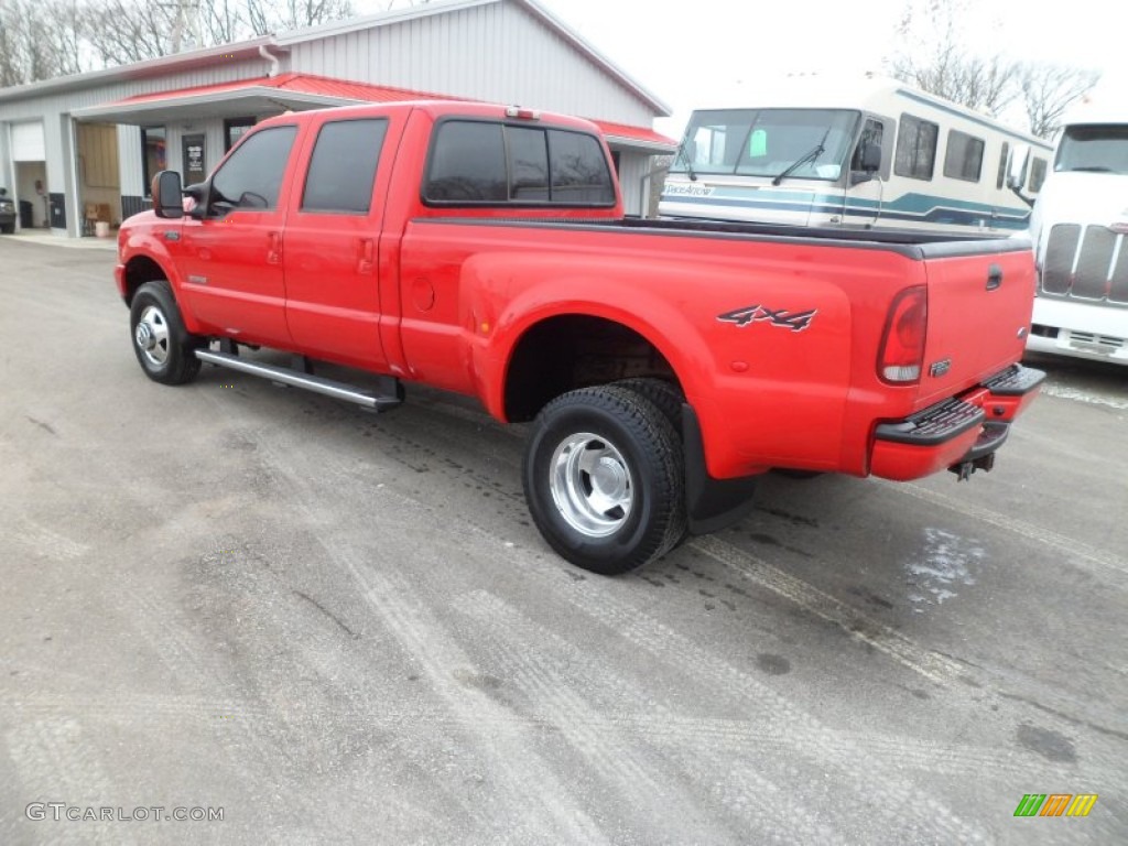 Red 2004 Ford F350 Super Duty XLT Crew Cab 4x4 Dually Exterior Photo #74896470