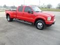 Red 2004 Ford F350 Super Duty XLT Crew Cab 4x4 Dually Exterior