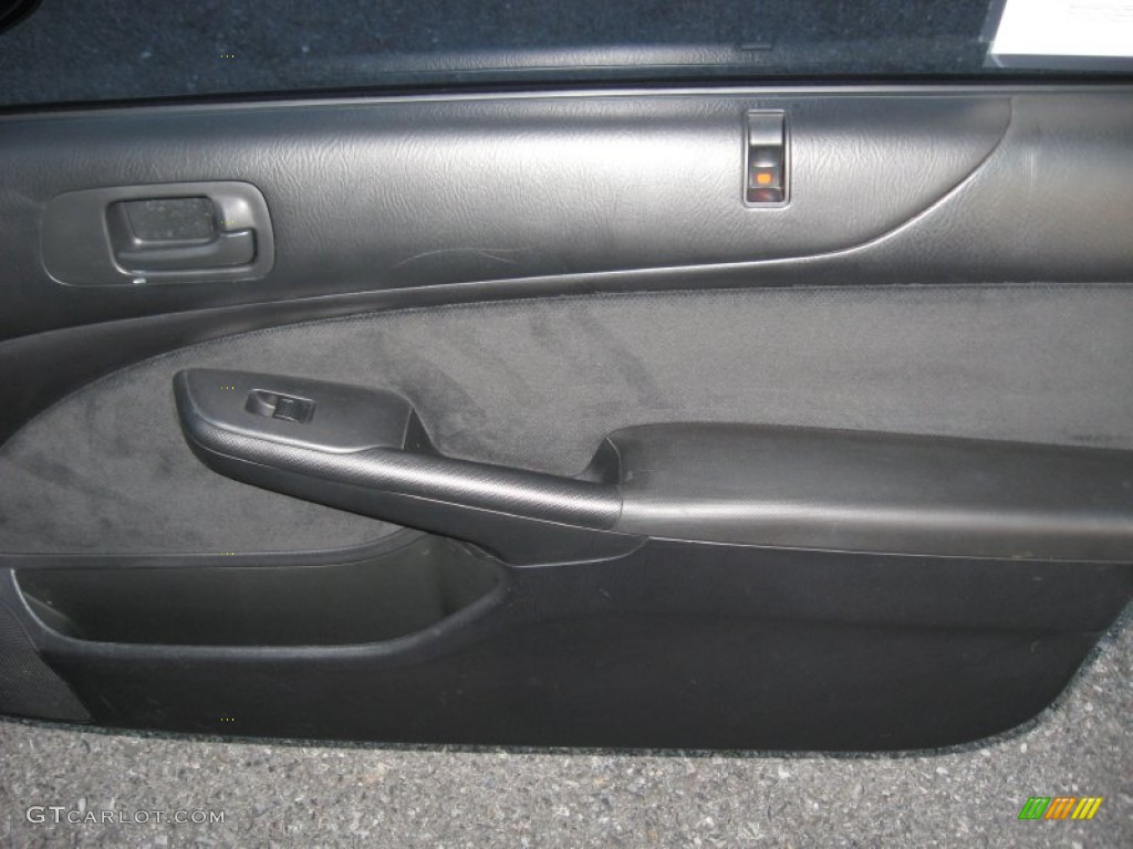 2003 Honda Civic EX Coupe Black Door Panel Photo #74897029