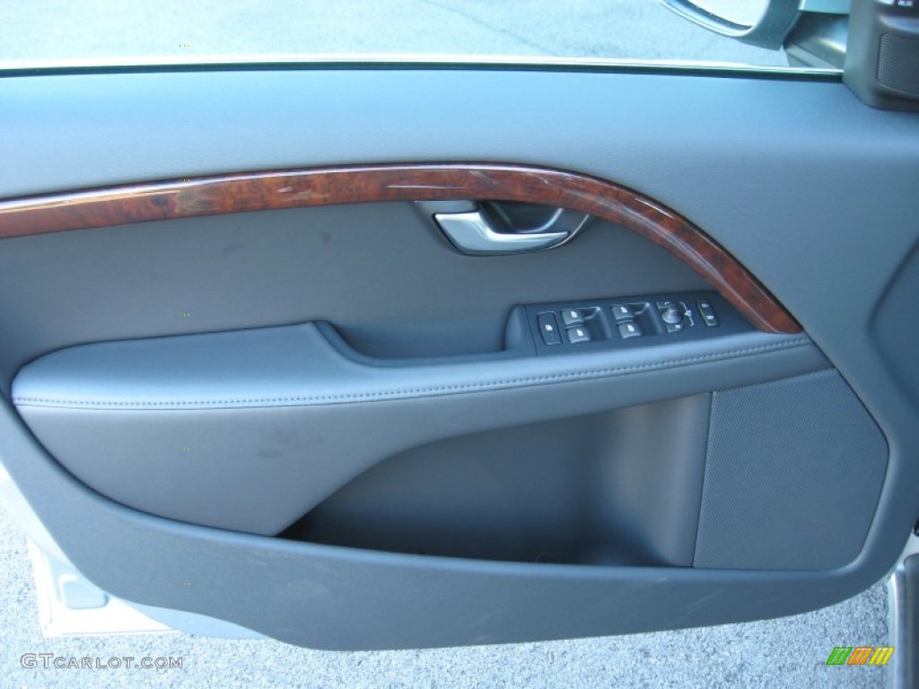 2013 Volvo S80 3.2 Off Black/Anthracite Door Panel Photo #74897510