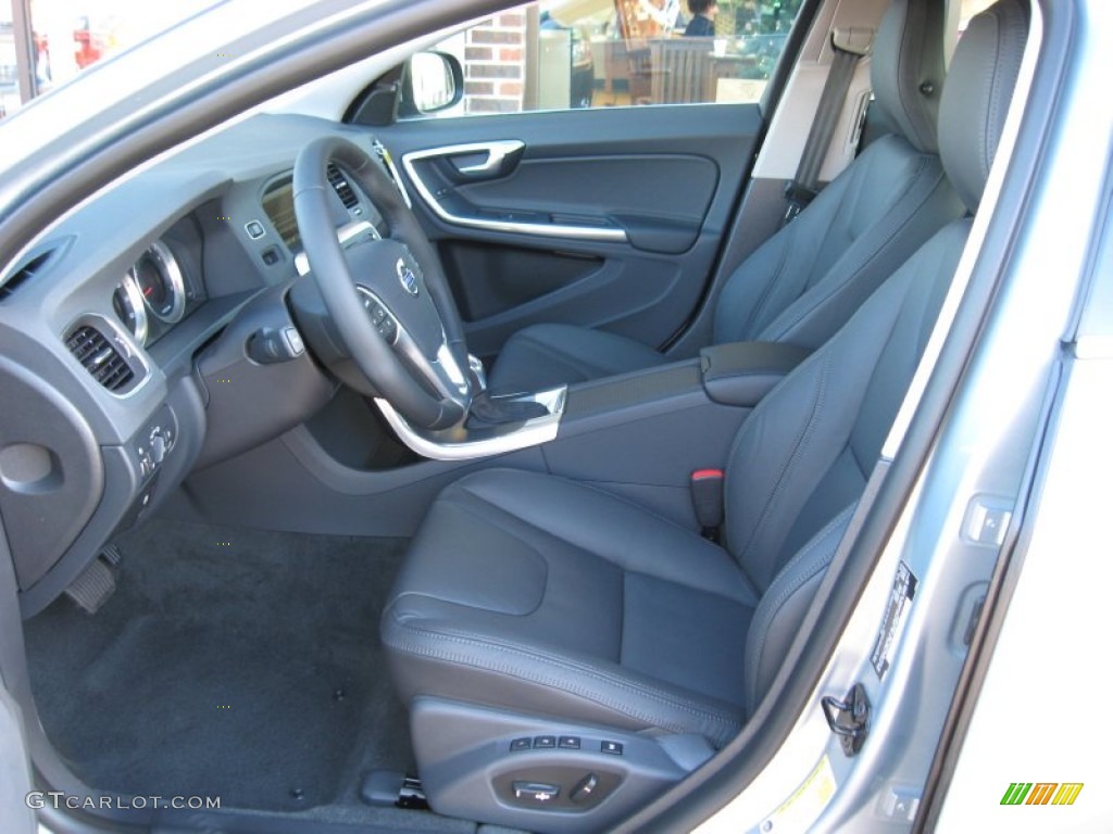 Off Black Interior 2013 Volvo S60 T5 AWD Photo #74899397