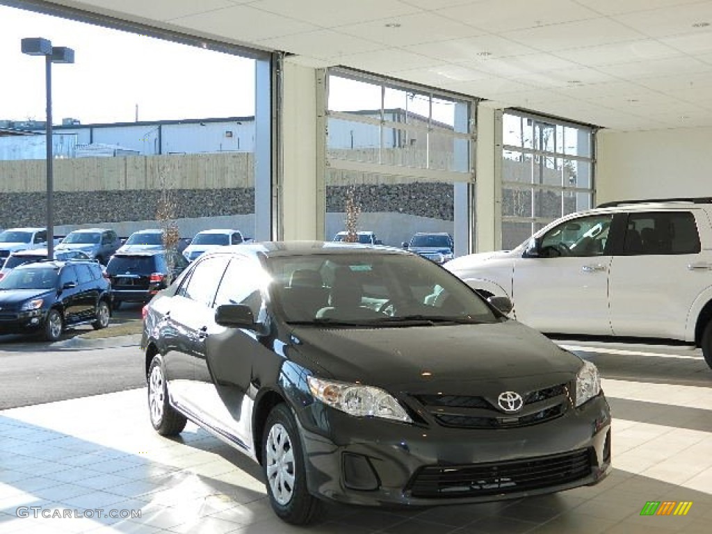 2013 Corolla L - Black Sand Pearl / Ash photo #1