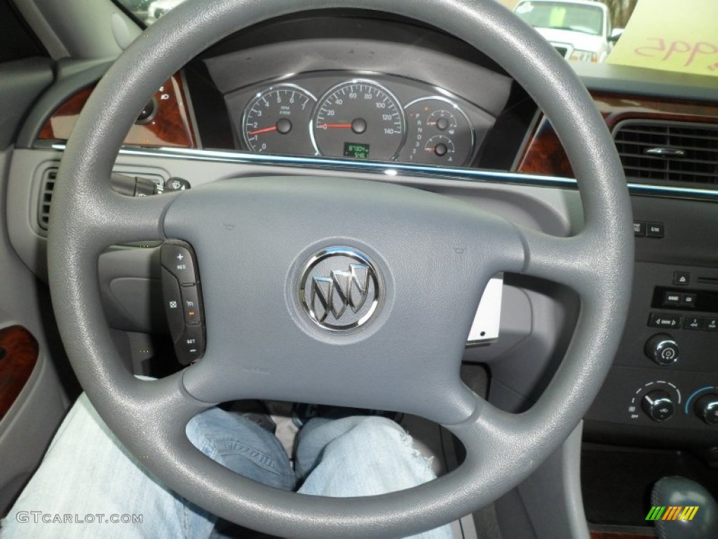 2007 Buick LaCrosse CX Gray Steering Wheel Photo #74900316