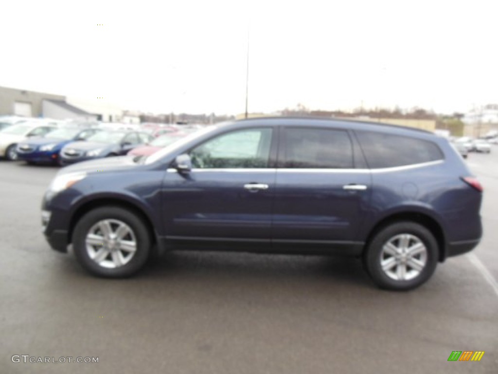 2013 Traverse LT AWD - Atlantis Blue Metallic / Ebony photo #5