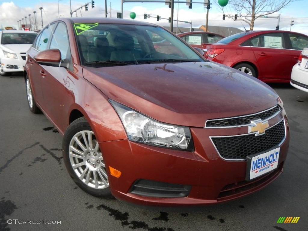 2012 Cruze Eco - Autumn Red Metallic / Medium Titanium photo #1