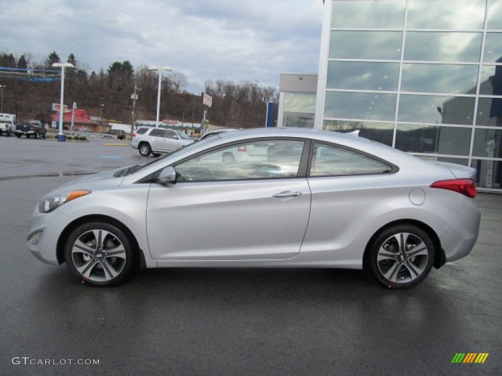2013 Elantra Coupe SE - Silver / Gray photo #2