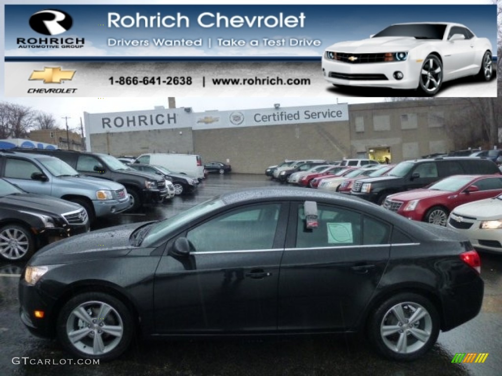 2013 Cruze LT - Black Granite Metallic / Jet Black/Brick photo #1