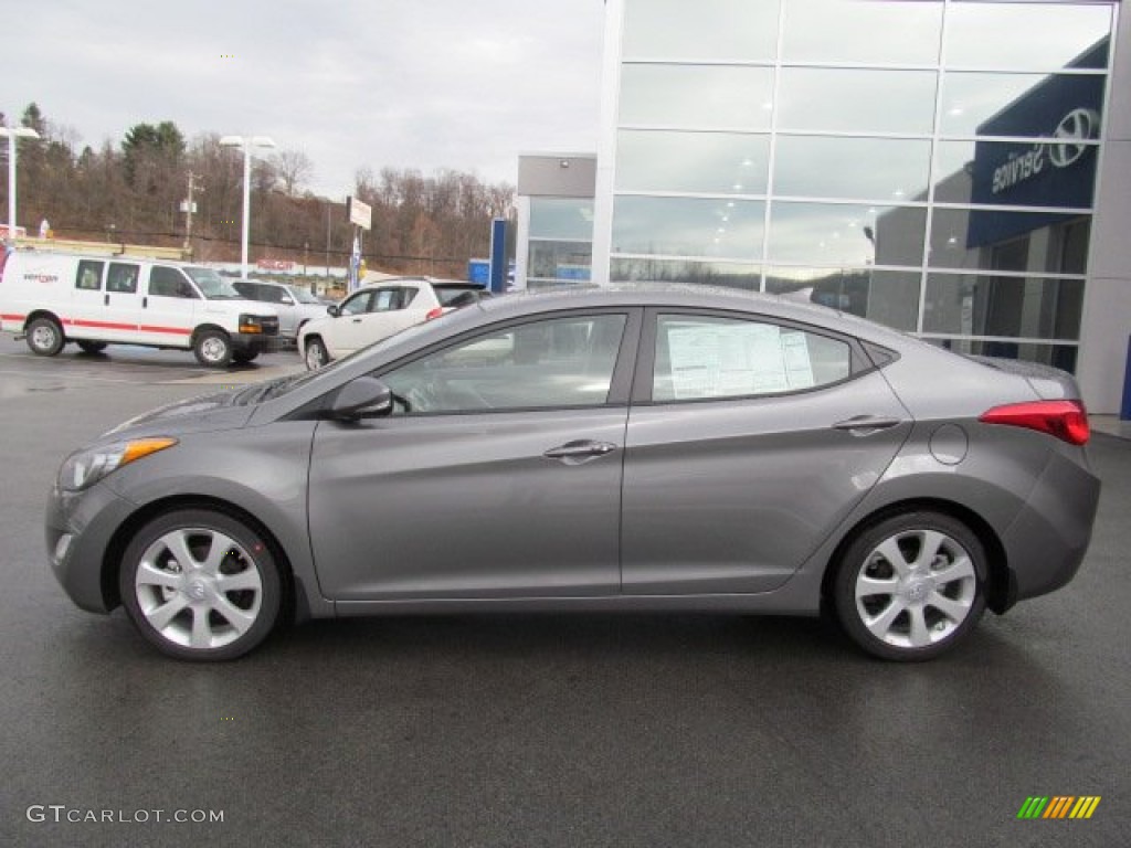 Harbor Gray Metallic 2013 Hyundai Elantra Limited Exterior Photo #74902581