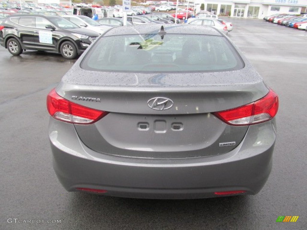 2013 Elantra Limited - Harbor Gray Metallic / Black photo #4