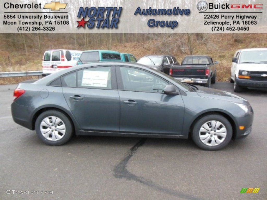 2013 Cruze LS - Cyber Gray Metallic / Jet Black/Medium Titanium photo #1