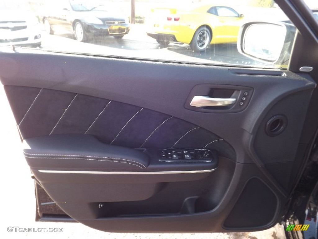 2013 Dodge Charger SRT8 Black Door Panel Photo #74905308