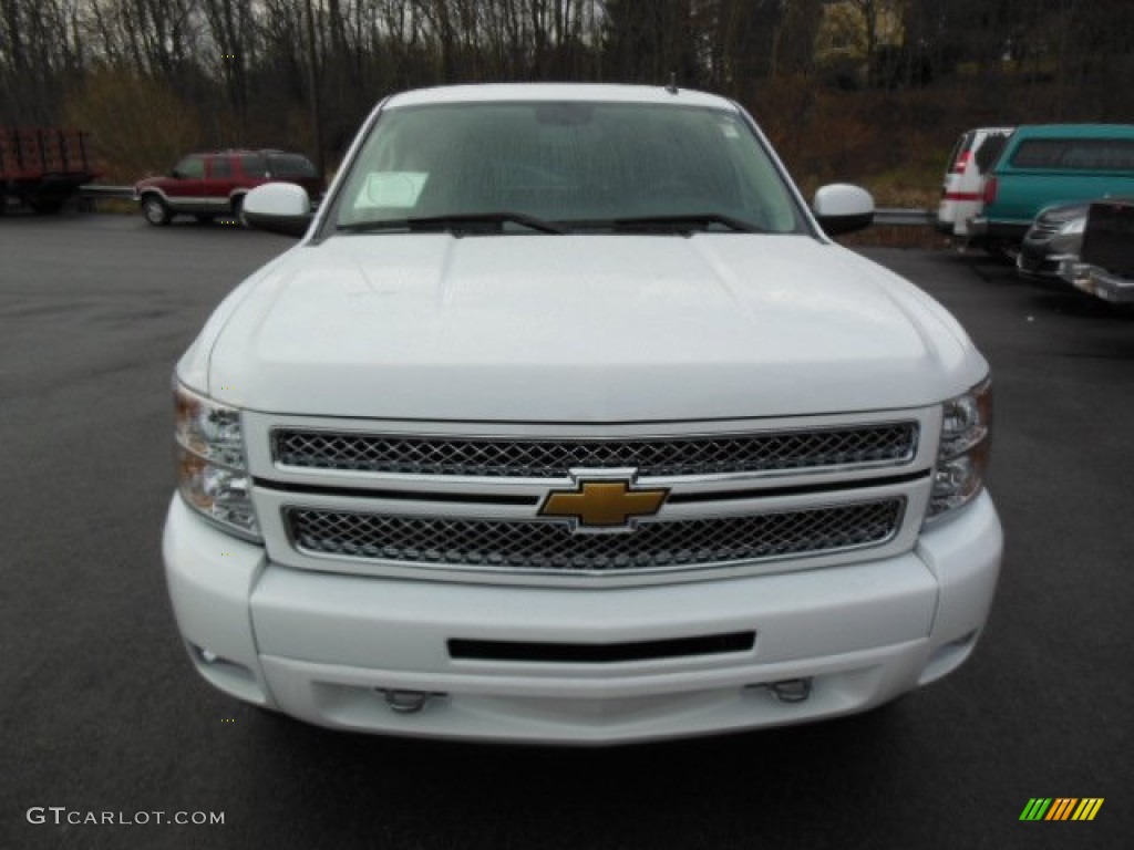 2013 Silverado 1500 LT Extended Cab 4x4 - Summit White / Ebony photo #3