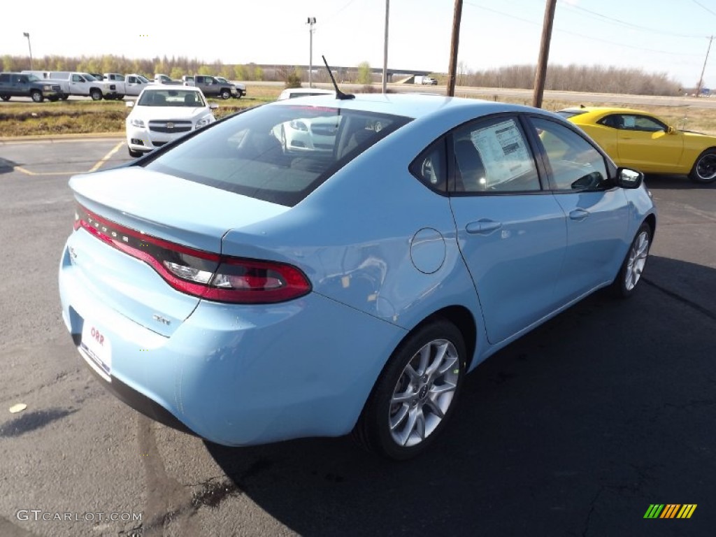 2013 Dart SXT - Laguna Blue / Black photo #5