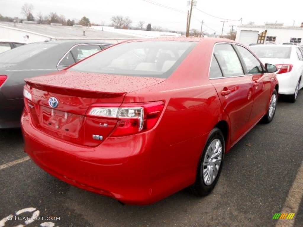 Barcelona Red Metallic 2012 Toyota Camry Hybrid LE Exterior Photo #74906533
