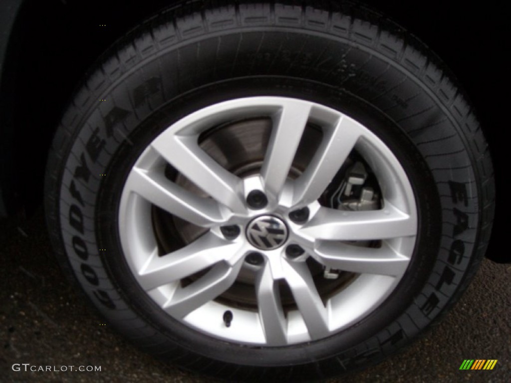 2012 Tiguan S 4Motion - Deep Black Metallic / Black photo #17