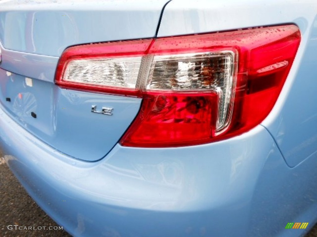 2012 Camry LE - Clearwater Blue Metallic / Light Gray photo #6