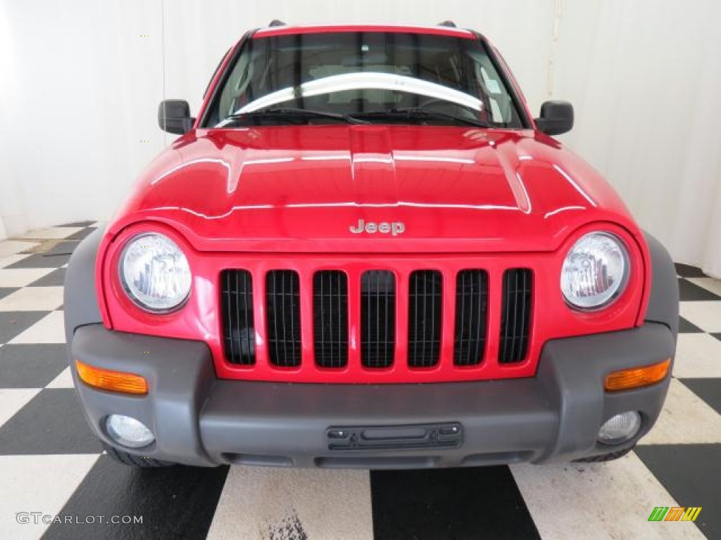 Flame Red 2004 Jeep Liberty Sport 4x4 Exterior Photo #74907471