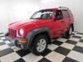 2004 Flame Red Jeep Liberty Sport 4x4  photo #3