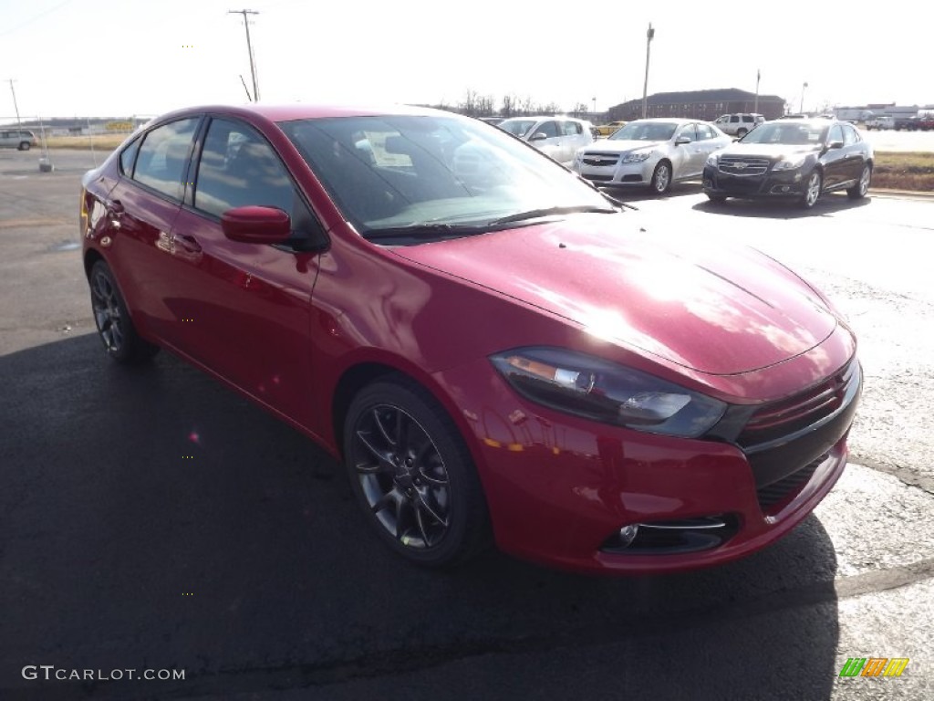 2013 Dart Rallye - Redline 2-Coat Pearl / Black/Ruby Red photo #3