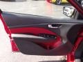 Black/Ruby Red 2013 Dodge Dart Rallye Door Panel