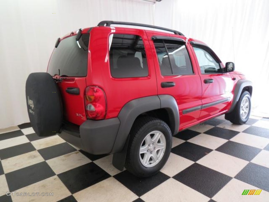 Flame Red 2004 Jeep Liberty Sport 4x4 Exterior Photo #74907912