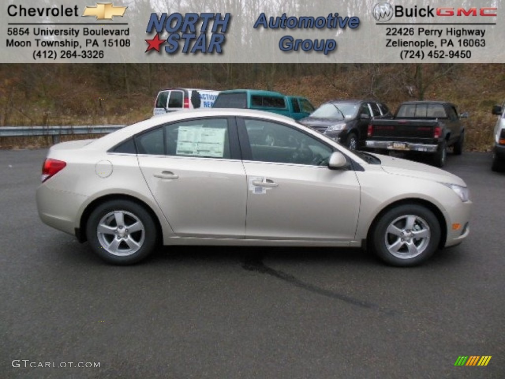 2013 Cruze LT - Champagne Silver Metallic / Jet Black photo #1