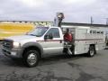 2005 Oxford White Ford F550 Super Duty XL Regular Cab Utility Truck  photo #3