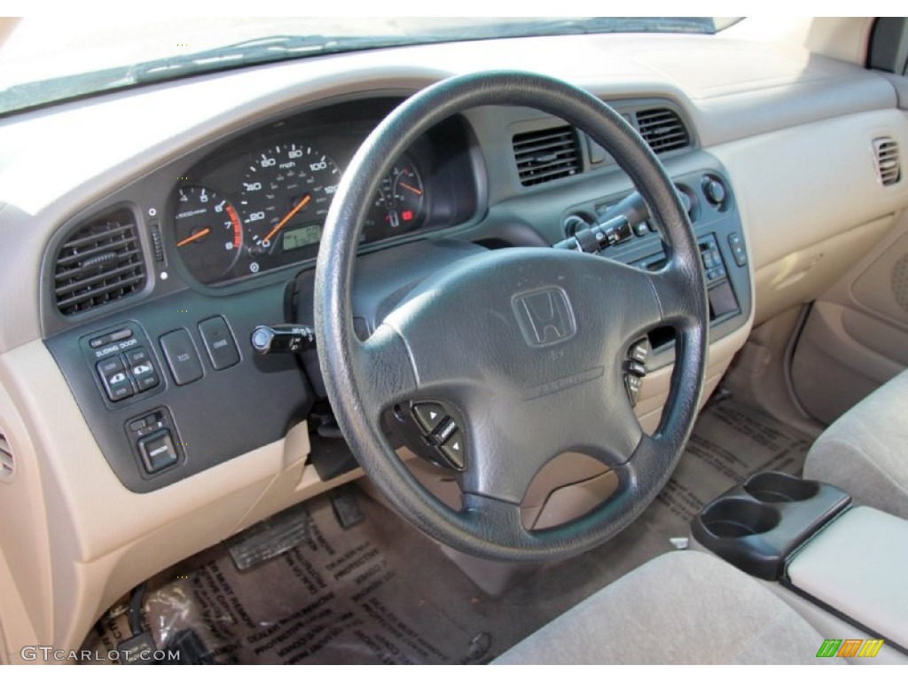 2000 Honda Odyssey EX Ivory Steering Wheel Photo #74909601