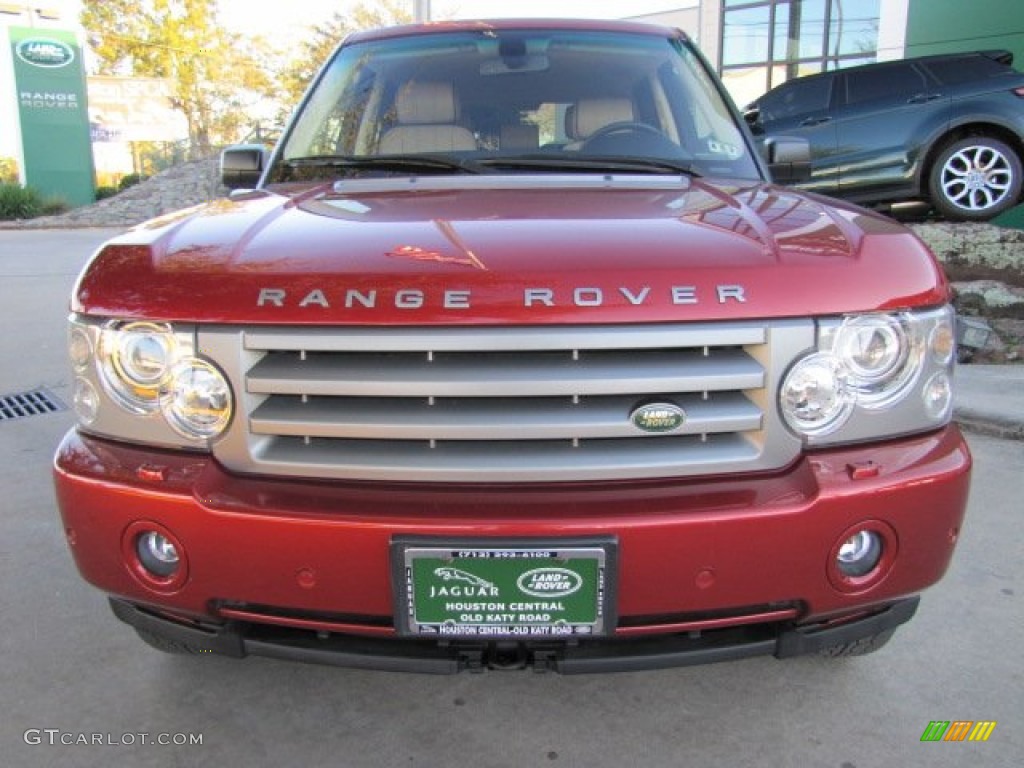 2006 Range Rover HSE - Alviston Red Mica / Sand/Jet photo #6