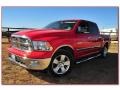 Flame Red 2009 Dodge Ram 1500 Big Horn Edition Crew Cab