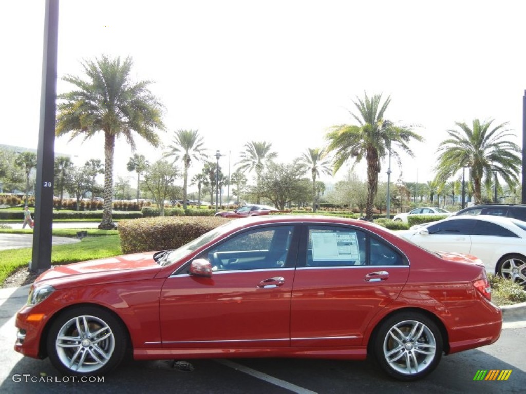 Mars Red 2013 Mercedes-Benz C 250 Sport Exterior Photo #74911143