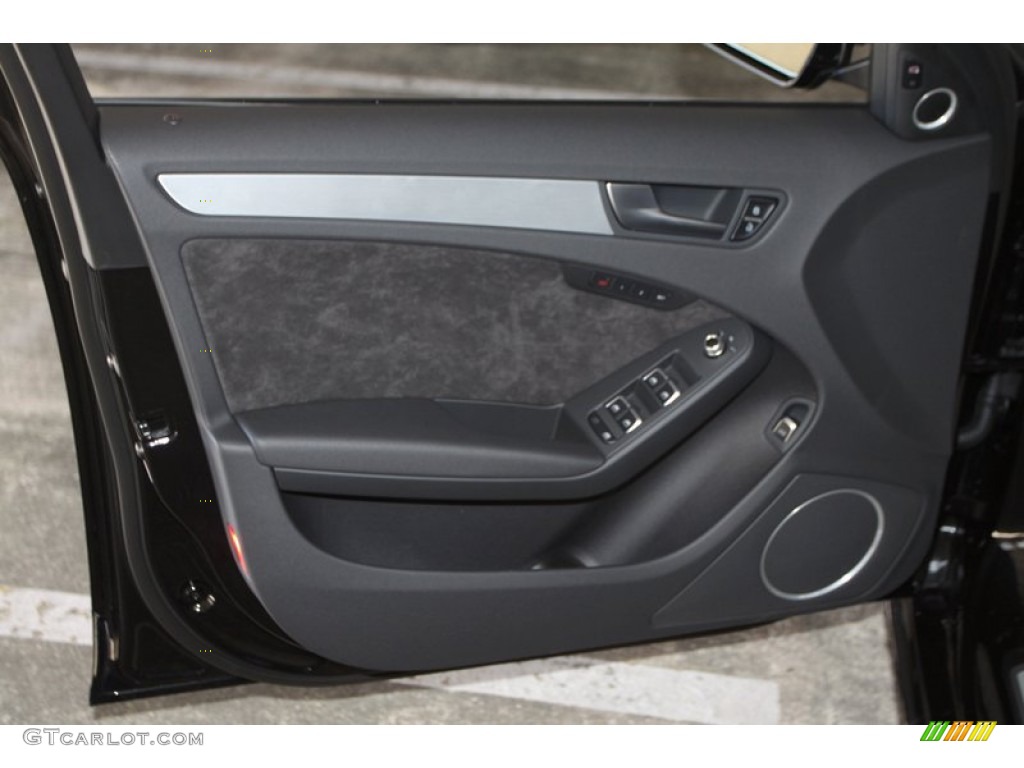 2013 Audi A4 2.0T quattro Sedan Black Door Panel Photo #74915356