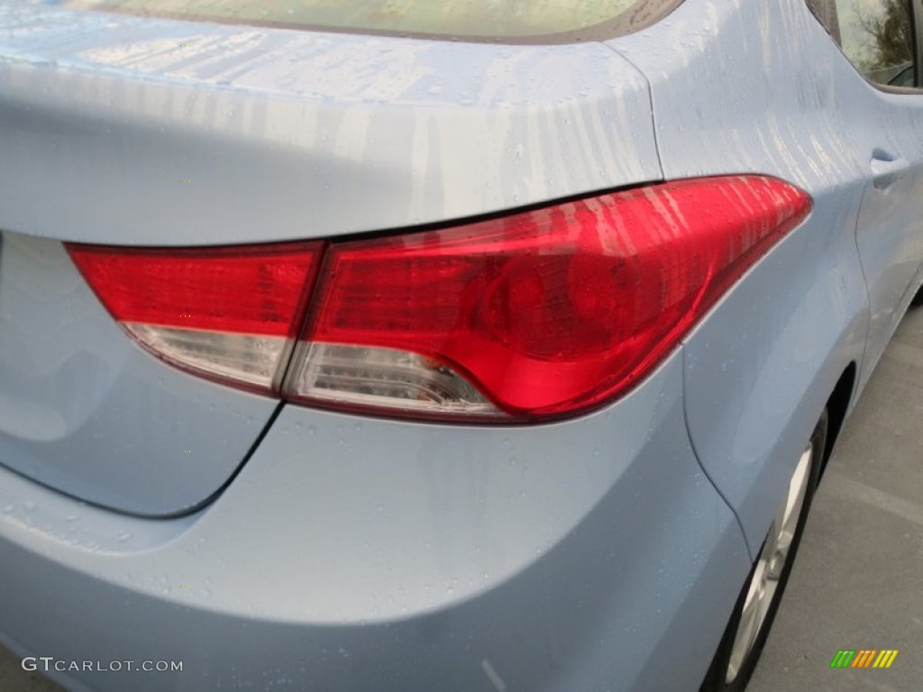 2012 Elantra GLS - Blue Sky Metallic / Beige photo #16