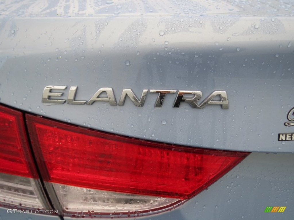 2012 Elantra GLS - Blue Sky Metallic / Beige photo #18