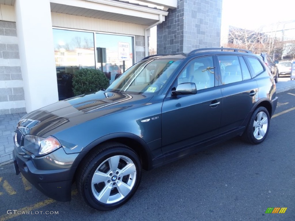 2004 X3 2.5i - Highland Green Metallic / Sand Beige photo #2