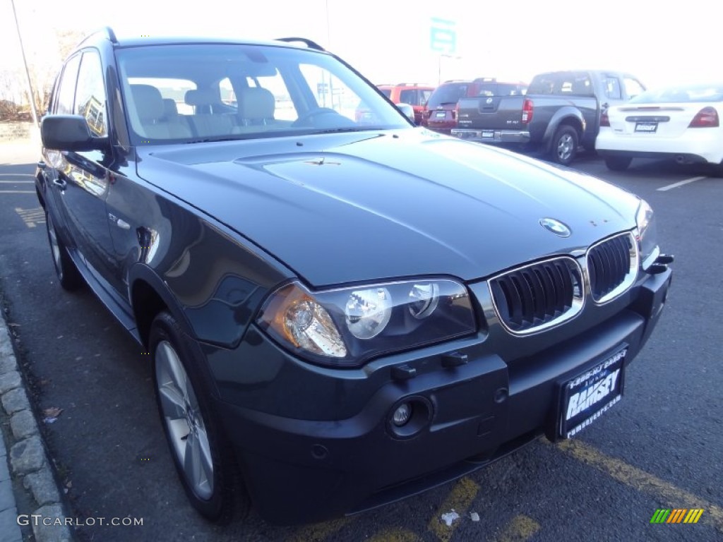 2004 X3 2.5i - Highland Green Metallic / Sand Beige photo #10